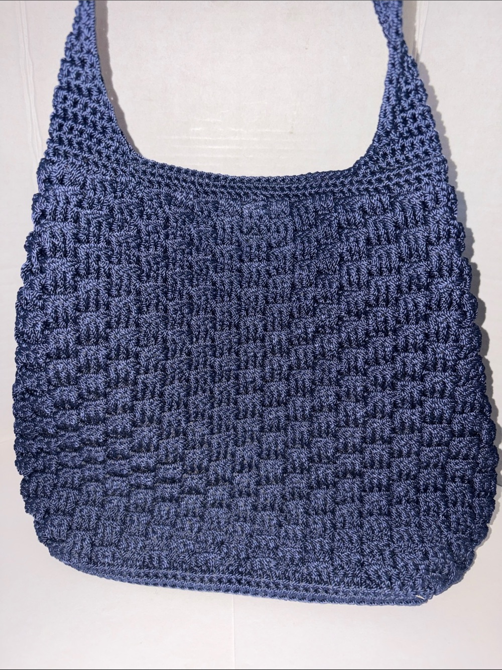 Tha Sak Navy Crochet Shoulder Bag - Stylish Everyday Tote